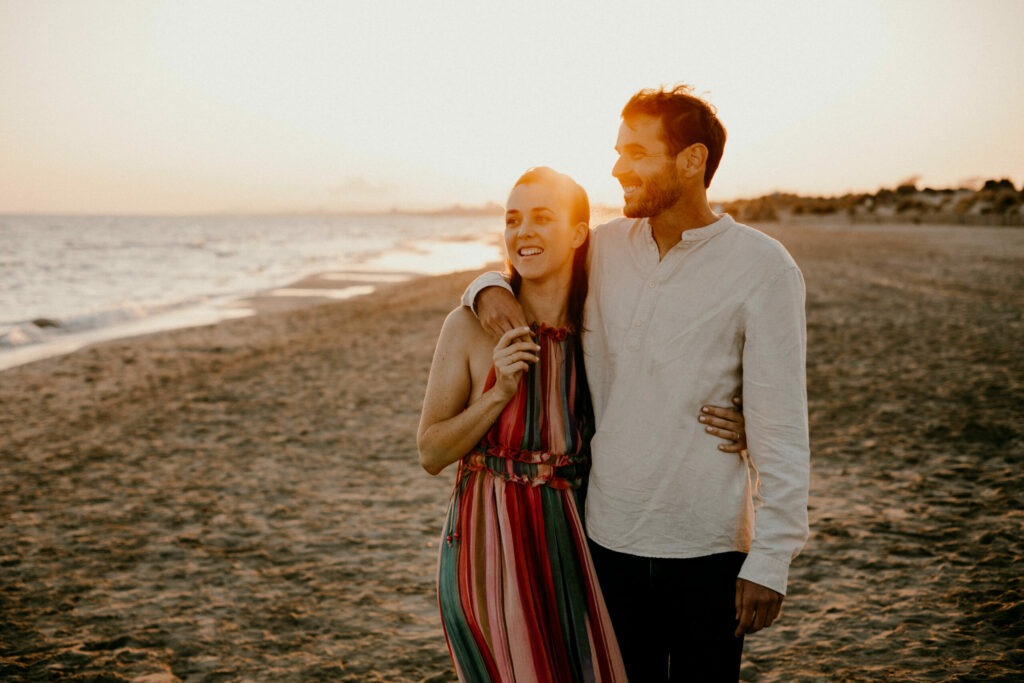 Une séance engagements à la plage